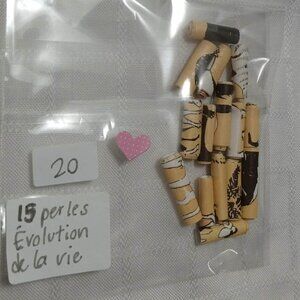 One-of-a-kind handmade/hand rolled paper beads/jewelry making/craft supplies/DIY